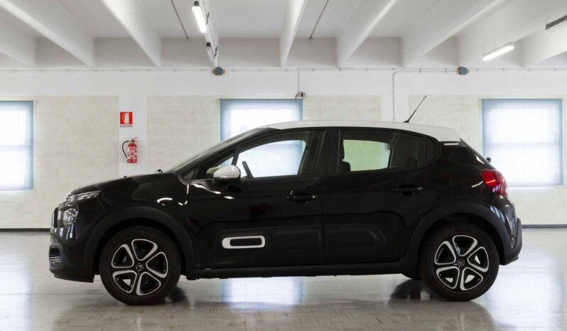 Citroen c3 restyling plus nero tetto bianco km0 profilo