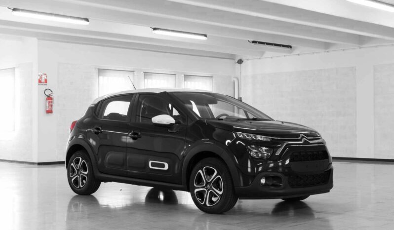 Citroen c3 restyling plus nero tetto bianco km0 lato